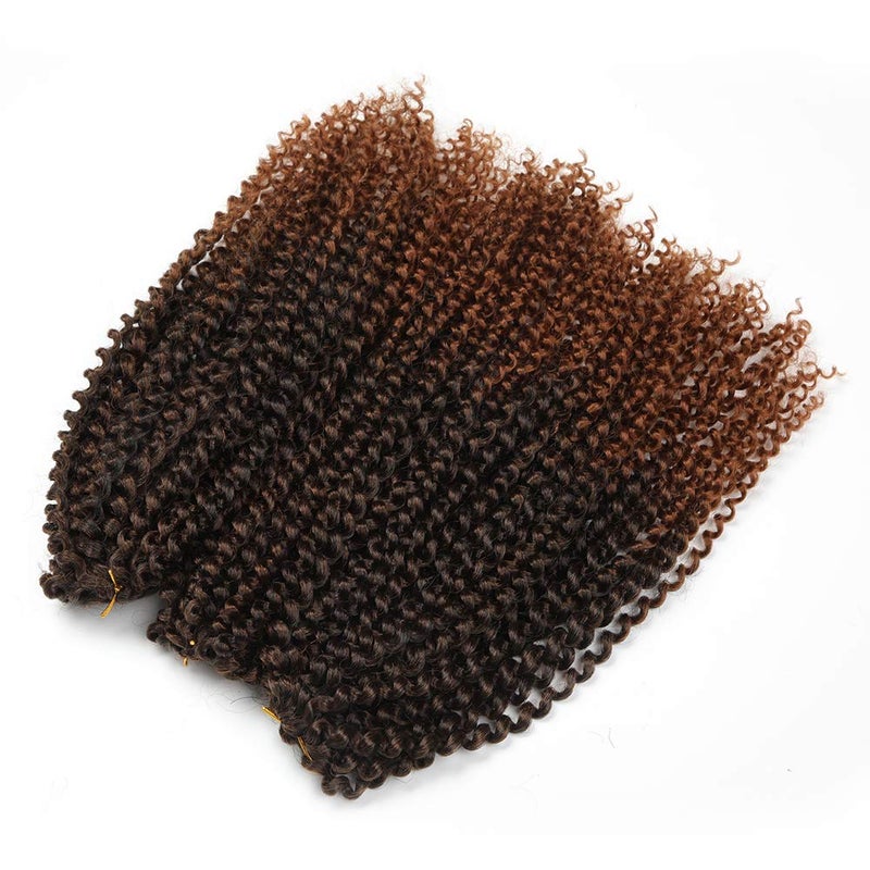Sharopul Kinky Curl 12 Inch Afro Kinky Twist Hair Soft Synthetic Crochet Braiding Hair Extention (12inch T30) - Image 2